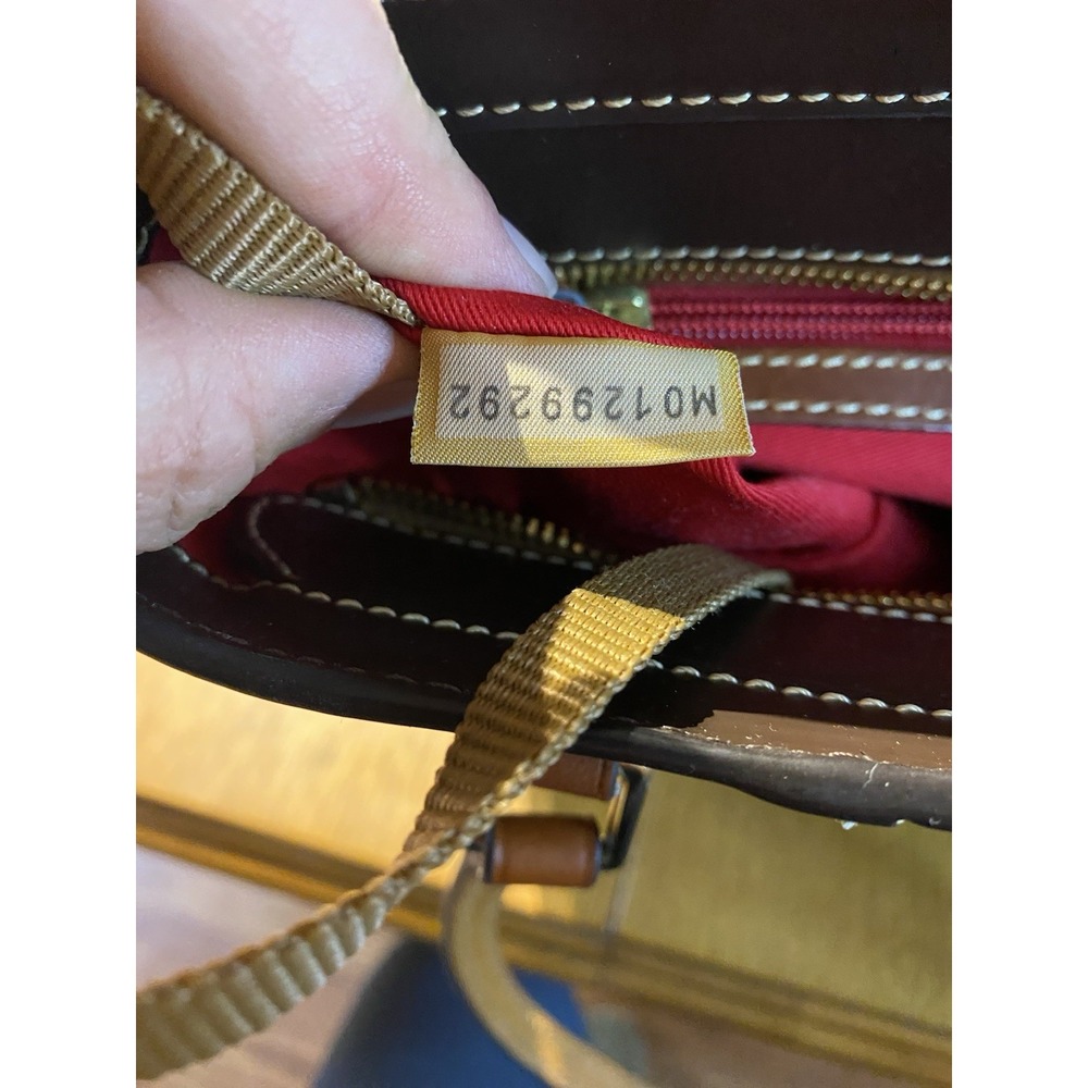 Dooney & Bourke Small Lexington Tote Brown Smooth Leather Bag Red Lining NWOT - Picture 13 of 16